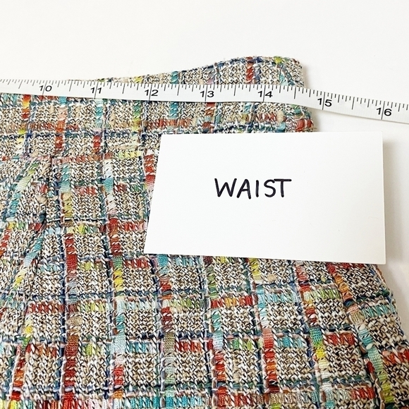 Walter Baker Serena Tweed Shorts 10 NWOT new multicolor high rise waist spring - Picture 9 of 13